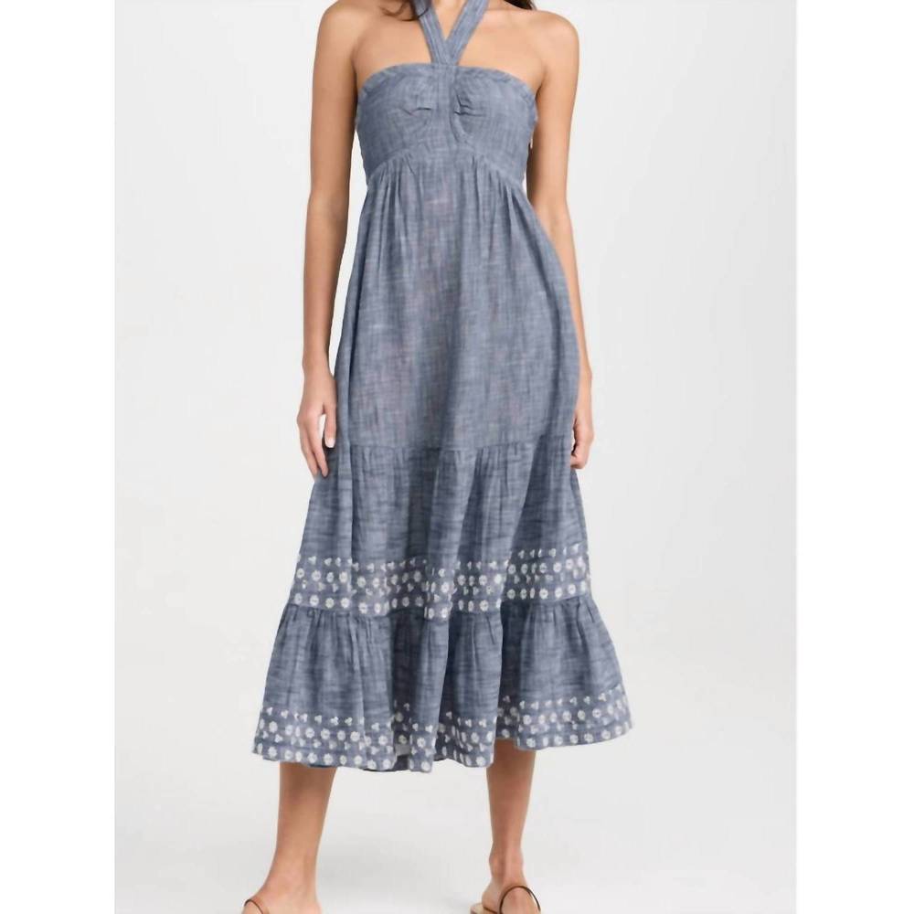 cleobella rosalie tiered midi dress Cleobella Rosalie Tiered Midi Dress Kaleidoscope Organic Cotton Size XL